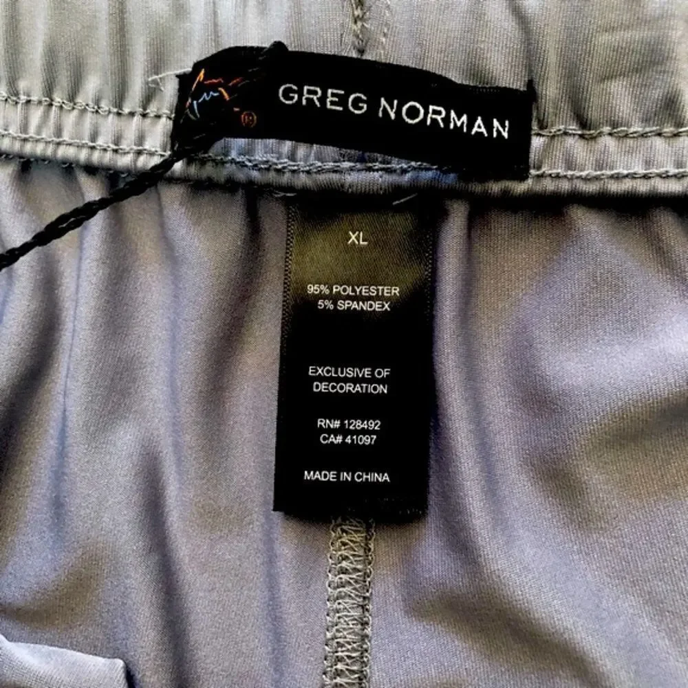 NEW Greg Norman Performance Luxury Style Elastic Waistband Pockets Pull On XL